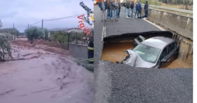 Maltempo, forti disagi nel Catanzarese con allagamenti, torrenti esondati e voragini