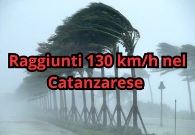 Violente raffiche di vento: raggiunti i 130 km/h nel catanzarese